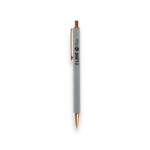 Picture of CRESCO I LOVE PETS GREY BALLPOINT PEN